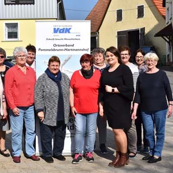 Jahreshauptversammlung des VdK-Ortsverbands Pommelsbrunn-Hartmannshof im Gasthaus „Zur Linde“ in Mittelburg am 6.4.2019
