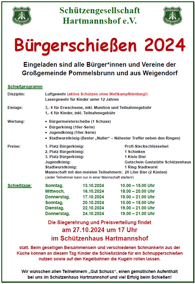 Bürgerschießen 2024 (Schießtag)